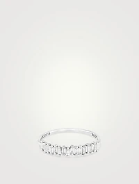 Fireworks 18K Gold Half Band Ring With Diamonds