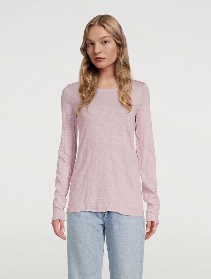 Slub Jersey Long-Sleeve T-Shirt