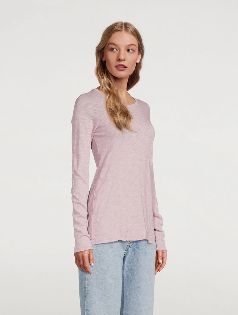 Slub Jersey Long-Sleeve T-Shirt
