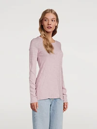 Slub Jersey Long-Sleeve T-Shirt
