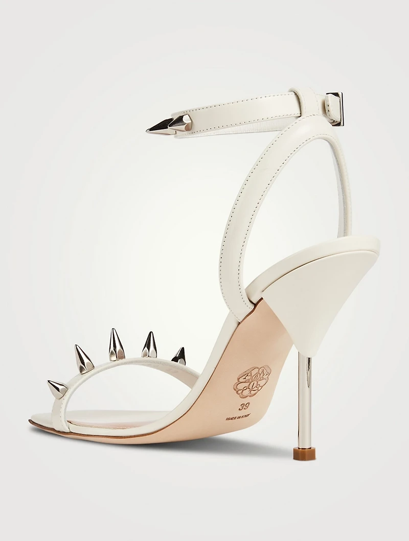Stud Spike Leather Sandals