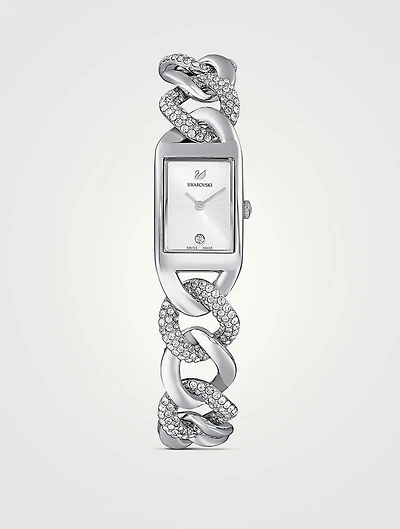 Cocktail Pavé Crystal Bracelet Watch