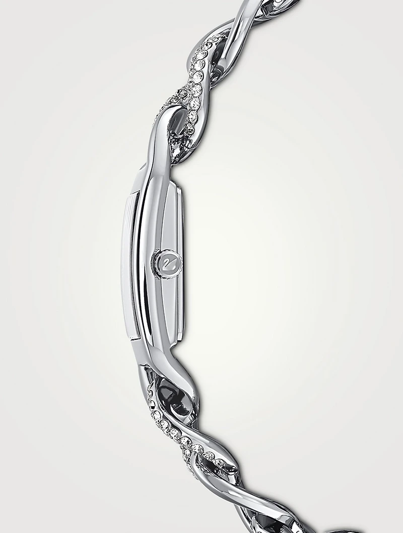 Cocktail Pavé Crystal Bracelet Watch