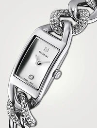 Cocktail Pavé Crystal Bracelet Watch