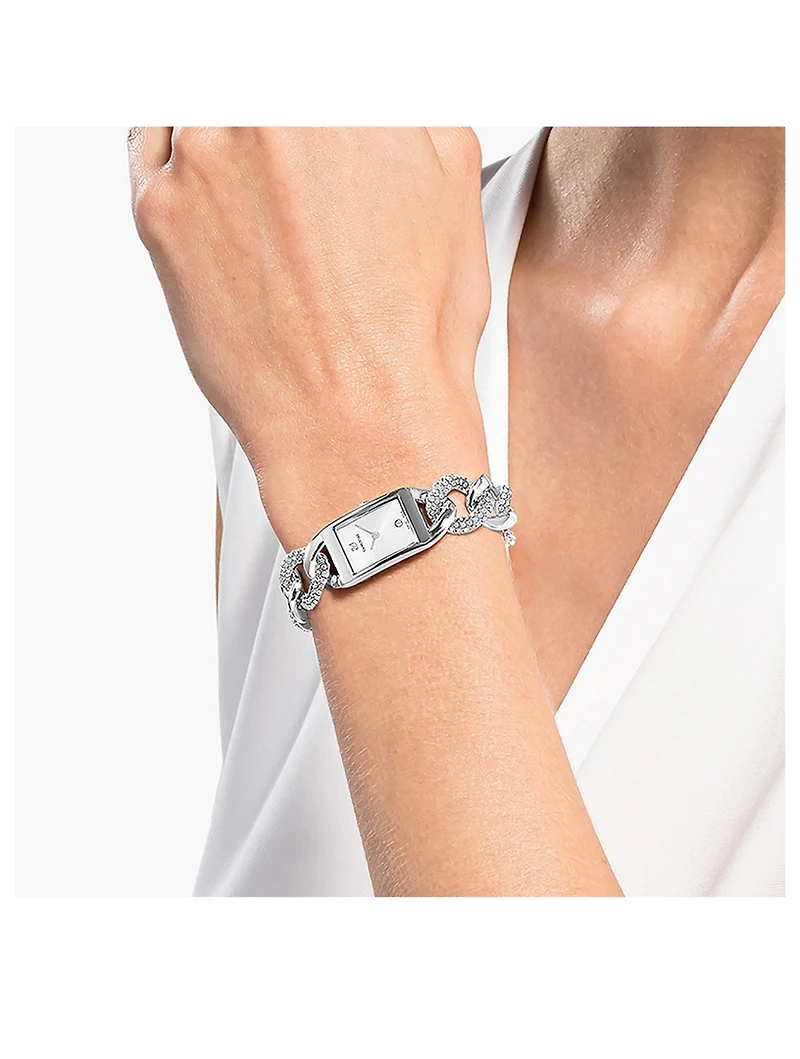 Cocktail Pavé Crystal Bracelet Watch