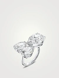 Millenia Pear Crystal Ring