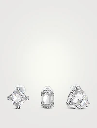 Millenia Set of Three Crystal Stud Earrings