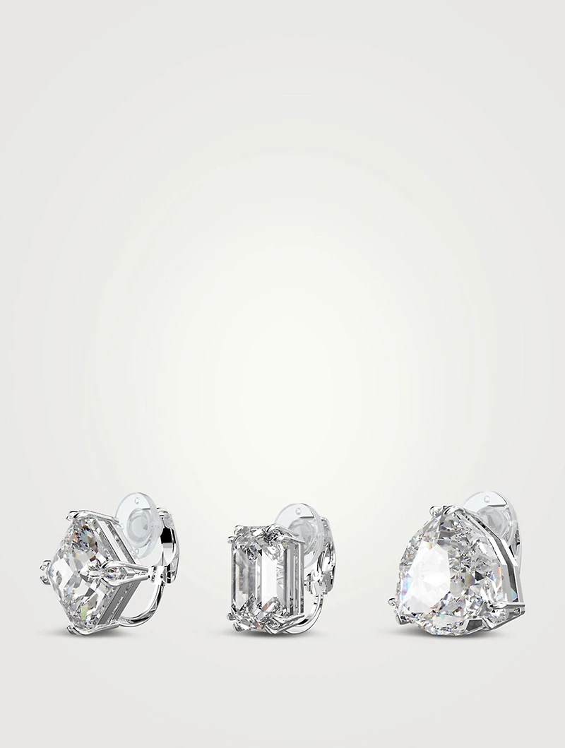 Millenia Set of Three Crystal Stud Earrings