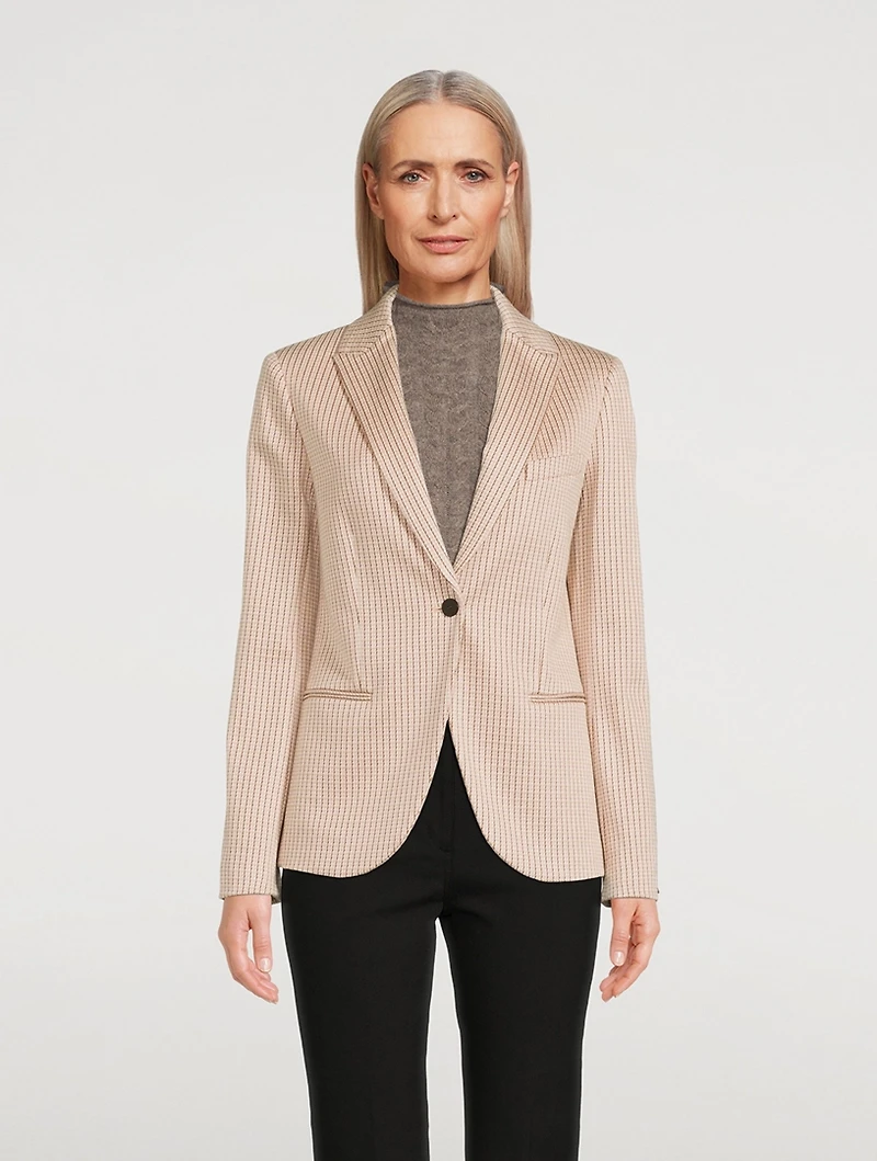 Staple Blazer Check Print