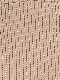 Eco Knit Cropped Trousers Houndstooth Print
