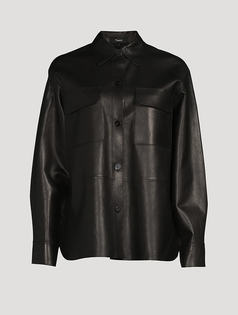 Oversized Leather Shirt