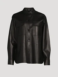 Oversized Leather Shirt