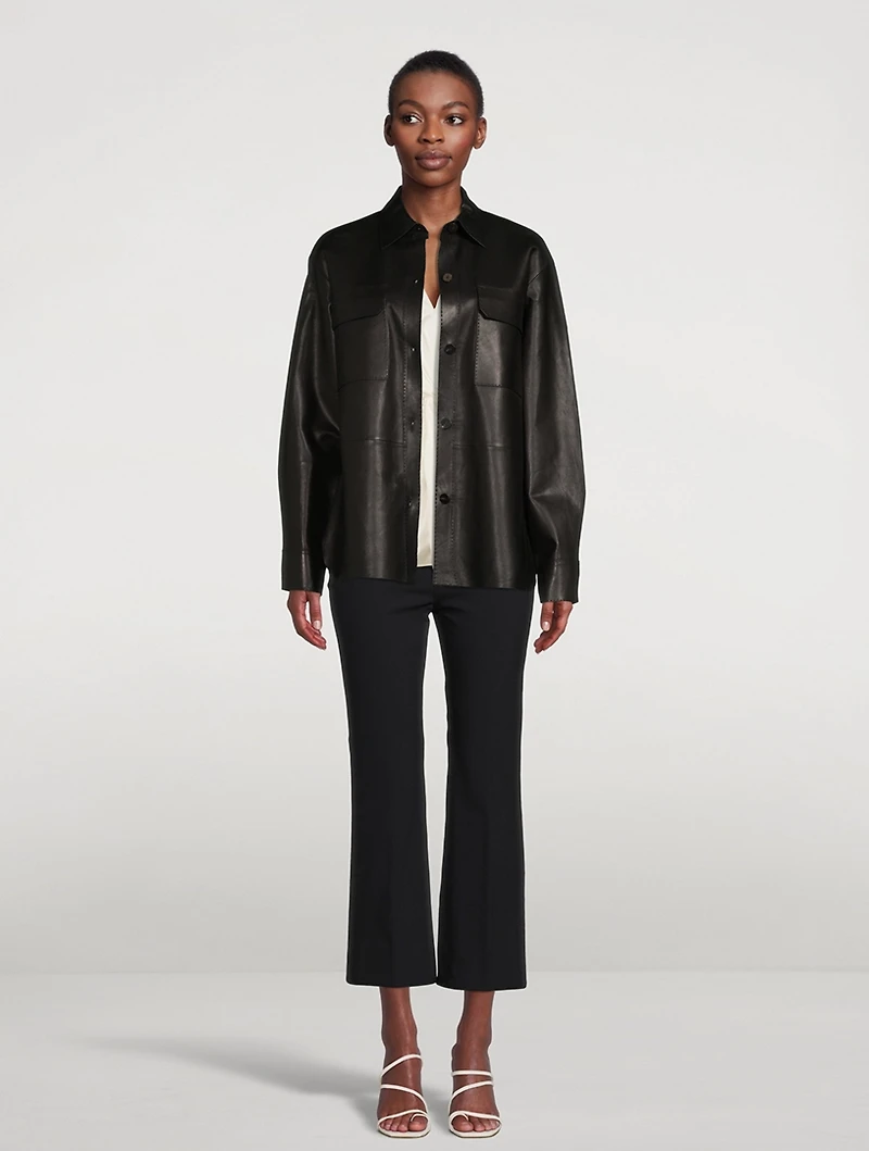 Oversized Leather Shirt