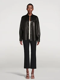 Oversized Leather Shirt