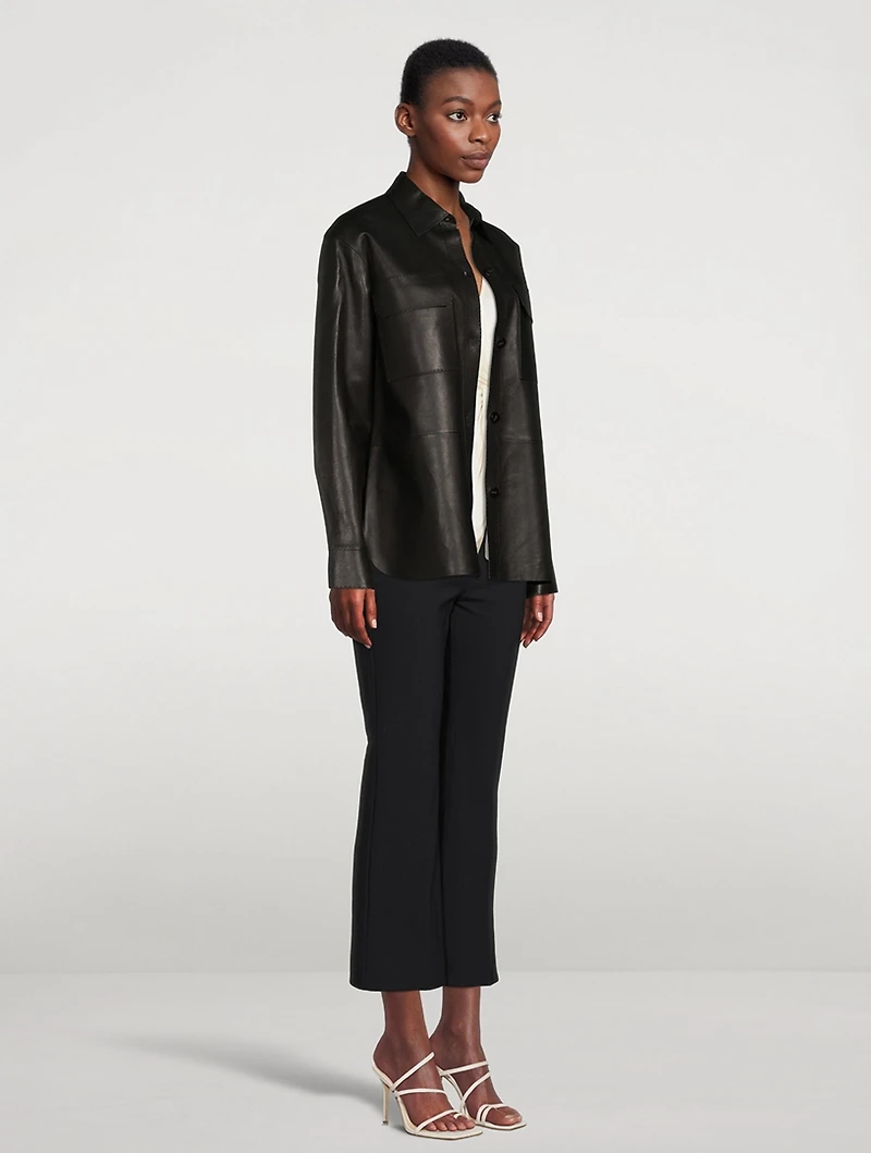 Oversized Leather Shirt