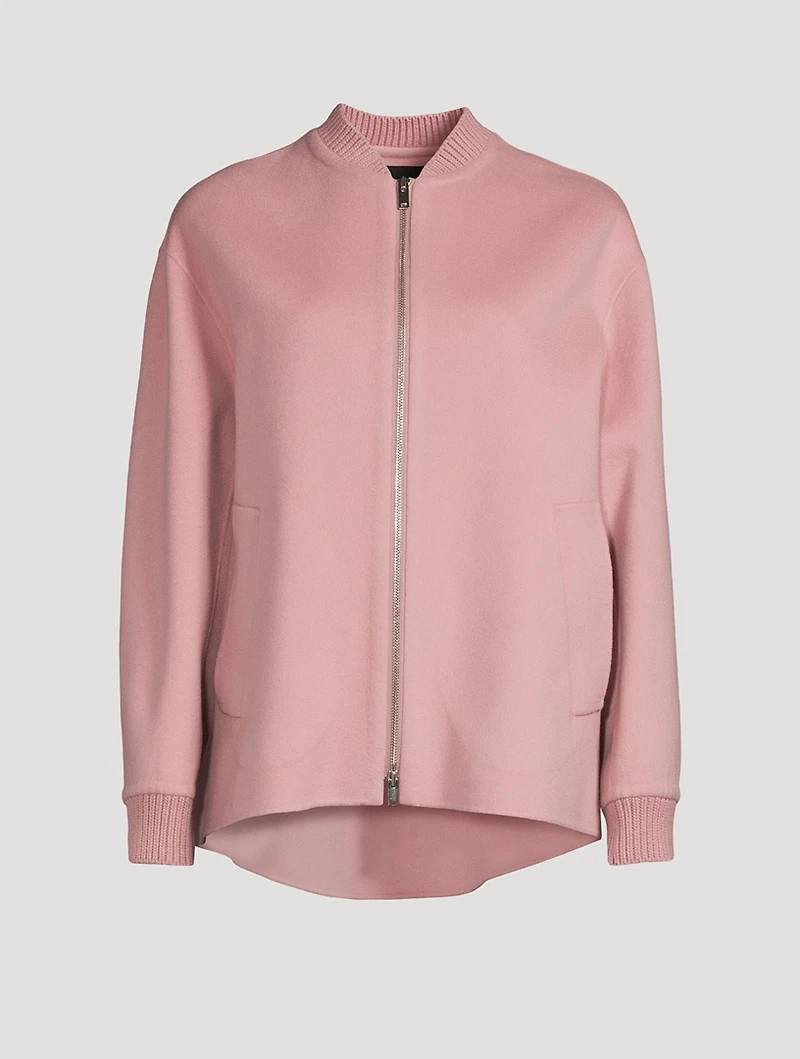 Wool And Cashmere Bomber Jacket