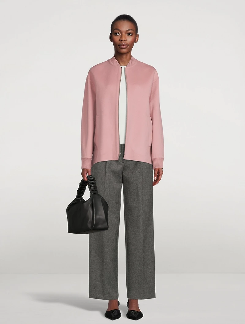 Wool And Cashmere Bomber Jacket