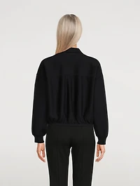 Cropped Zip-Up Jacket