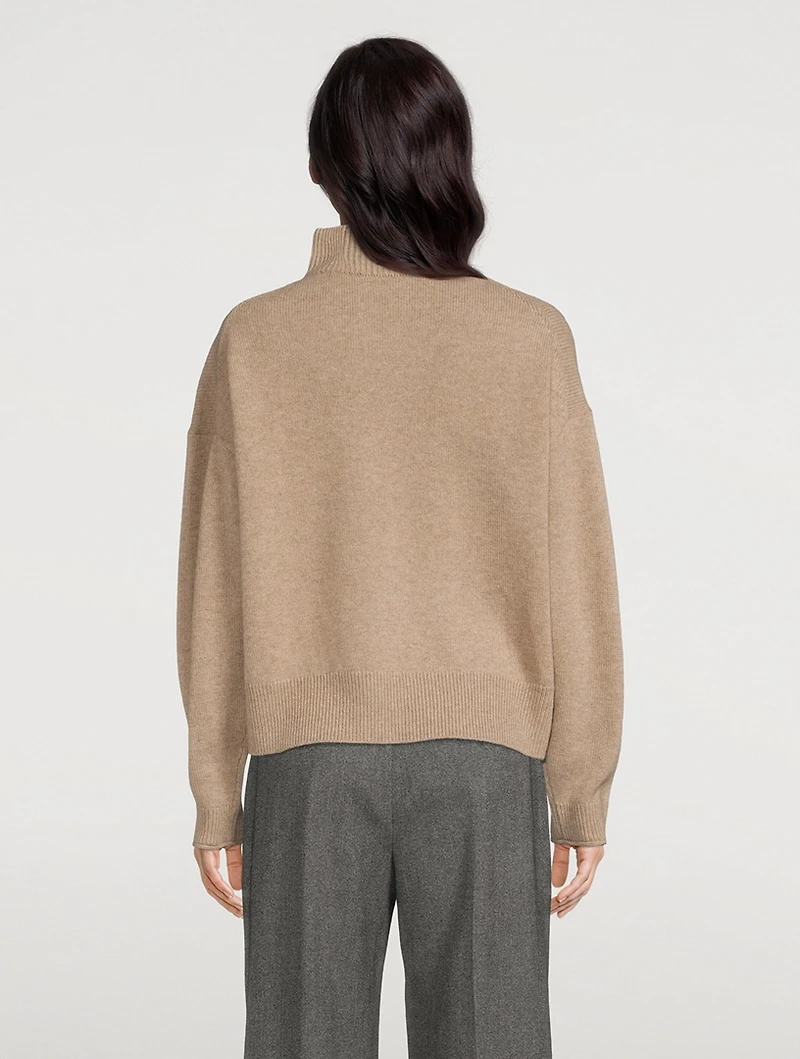 Lace-Up Cashmere Sweater