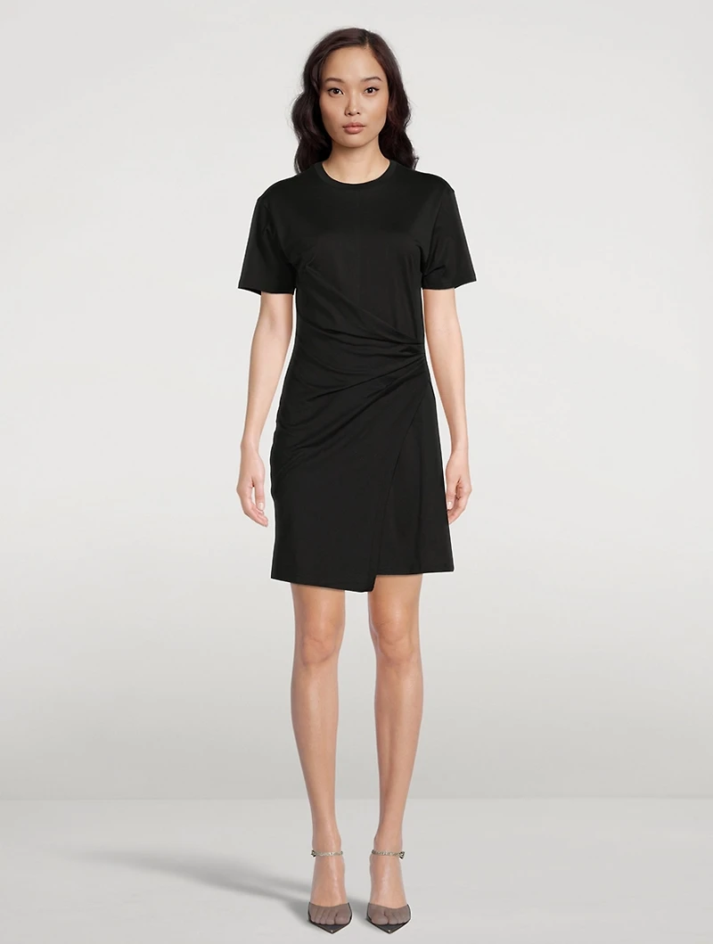 Draped T-Shirt Dress