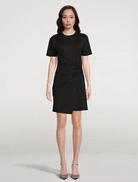 Draped T-Shirt Dress