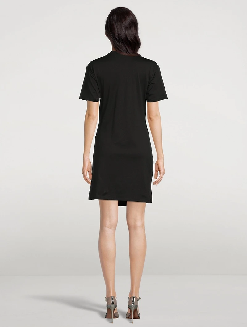 Draped T-Shirt Dress