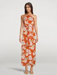 Luz Maxi Dress Peony Print
