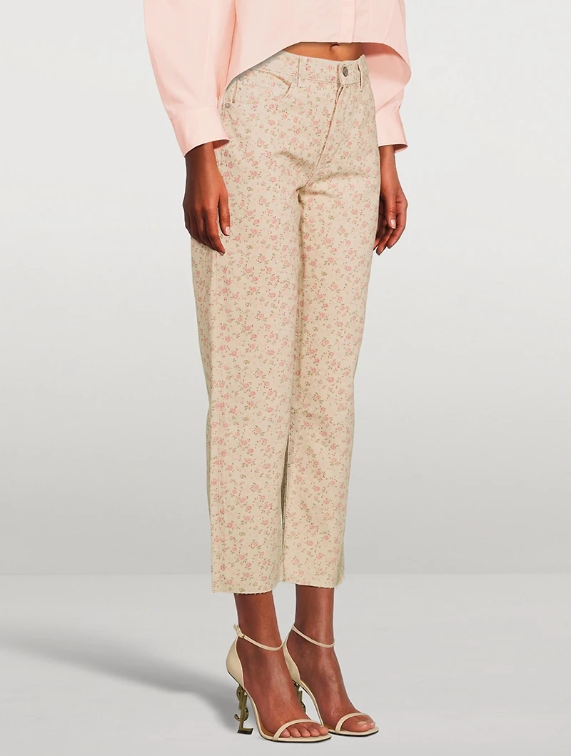 The Tommy Straight-Leg Jeans Floral Print