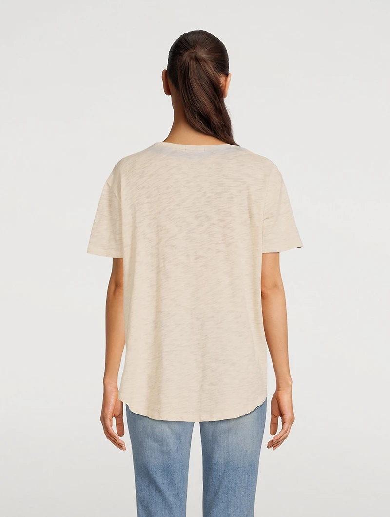 Slub Jersey V-Neck T-Shirt