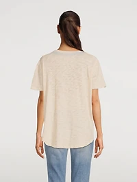 Slub Jersey V-Neck T-Shirt