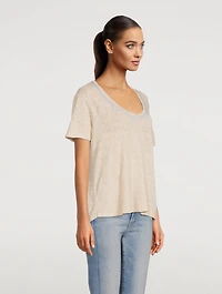Slub Jersey V-Neck T-Shirt