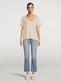Slub Jersey V-Neck T-Shirt