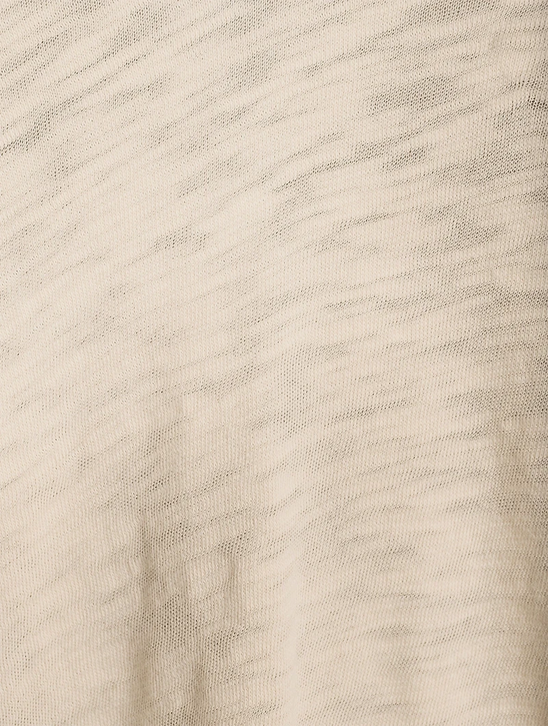 Slub Jersey V-Neck T-Shirt