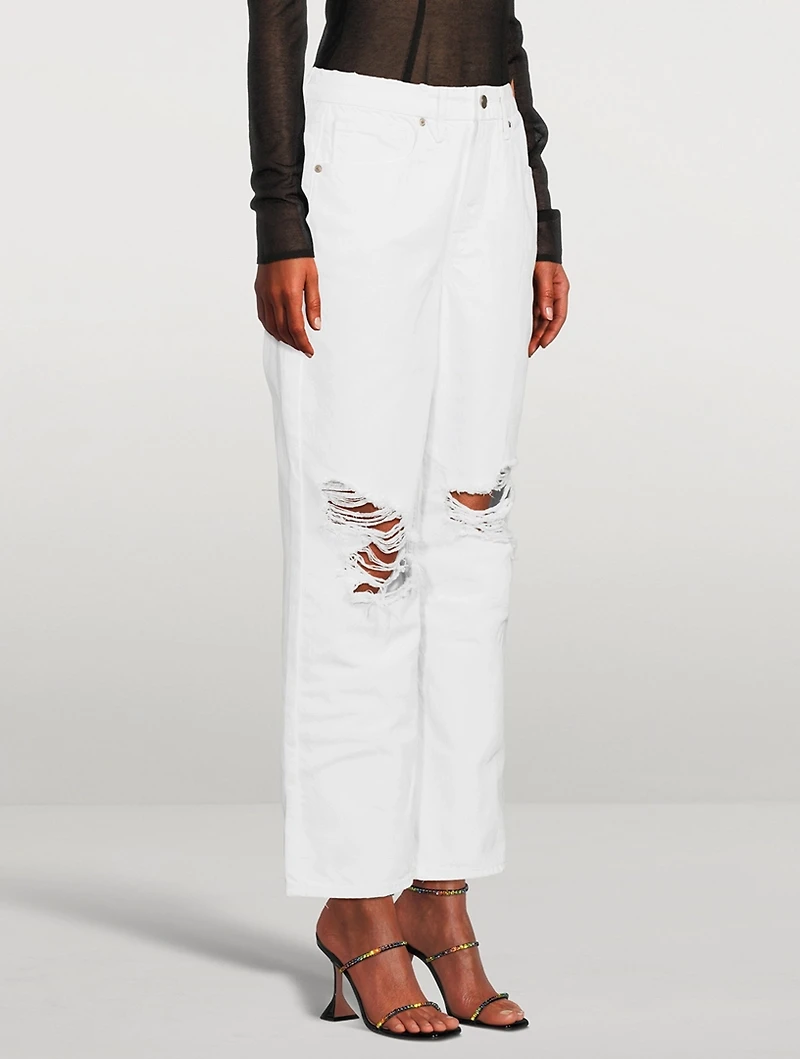 Good '90s Duster Straight-Leg Jeans