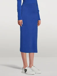 Compact Knit Pencil Skirt