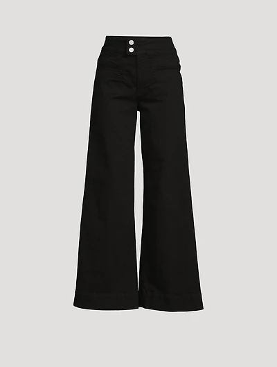 Le Pixie Hardy Wide-Leg Jeans