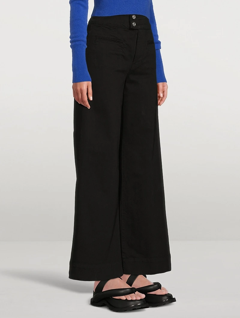 Le Pixie Hardy Wide-Leg Jeans