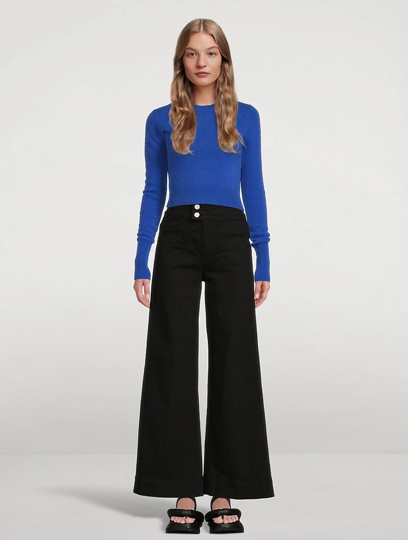 Le Pixie Hardy Wide-Leg Jeans