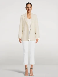 Oversized Raw-Edge Blazer