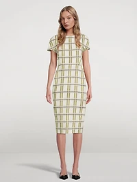 Sheath Dress Check Print