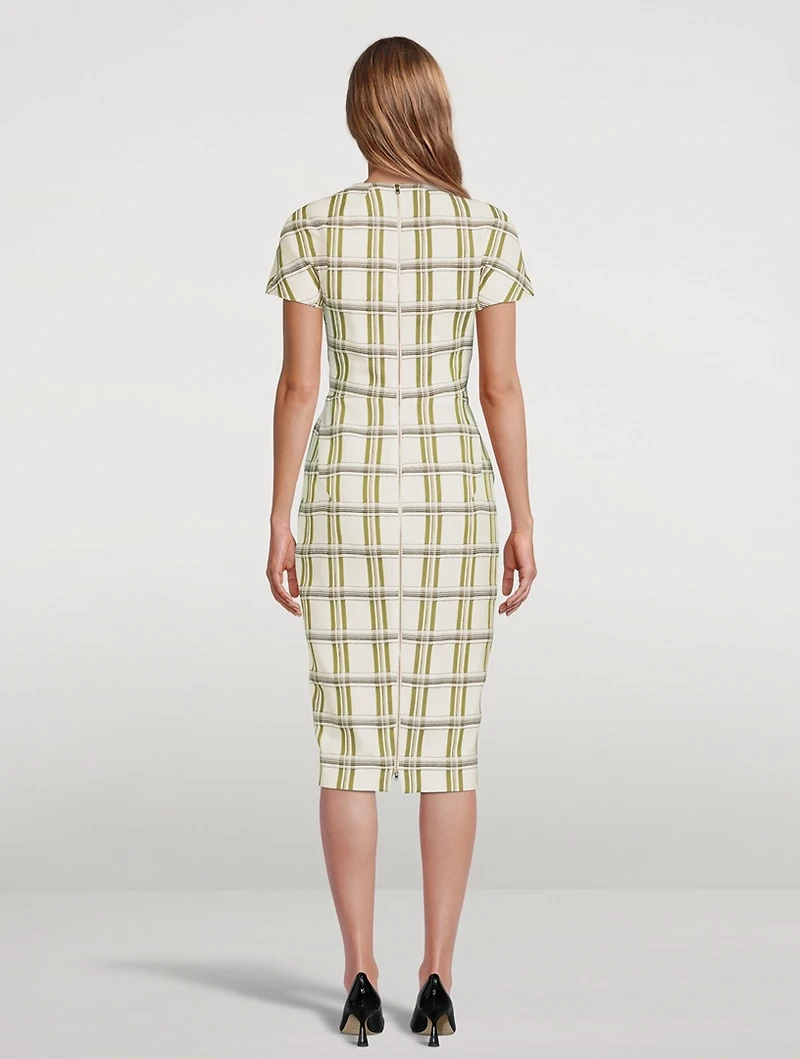 Sheath Dress Check Print