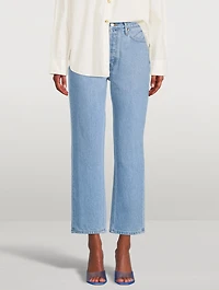 Tate Baby Flower Straight-Leg Jeans