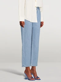 Tate Baby Flower Straight-Leg Jeans