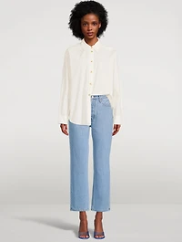 Tate Baby Flower Straight-Leg Jeans