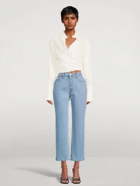Tate Mid-Century Rainbow Straight-Leg Jeans