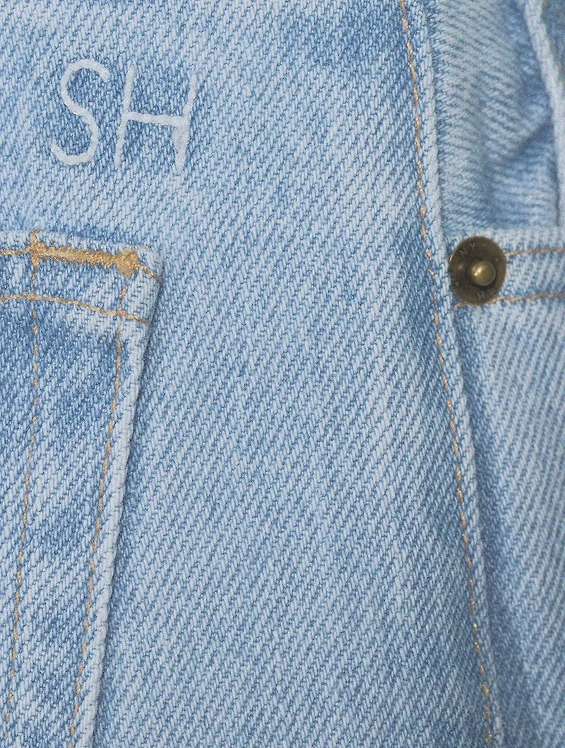 Tate Mid-Century Rainbow Straight-Leg Jeans