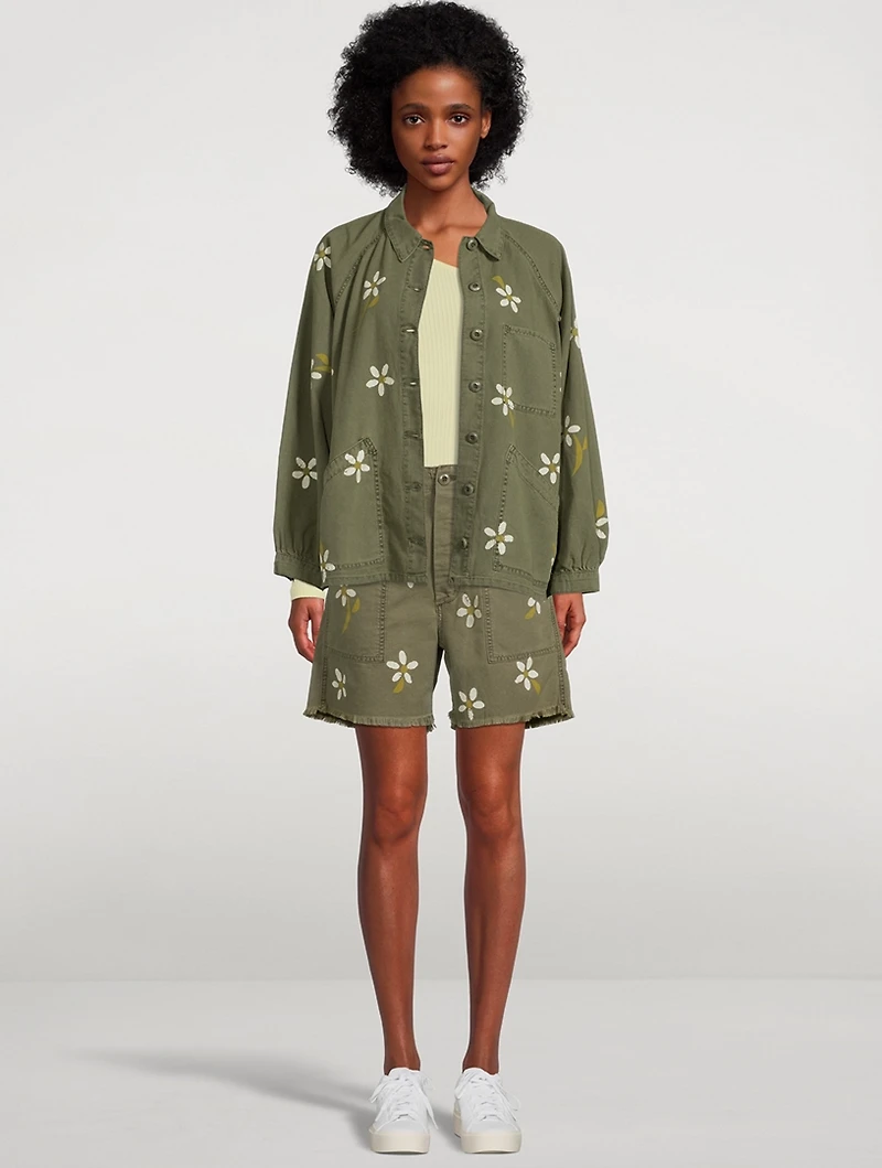 The Commodore Army Jacket Floral Print