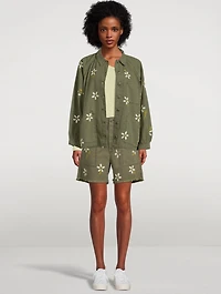 The Commodore Army Jacket Floral Print