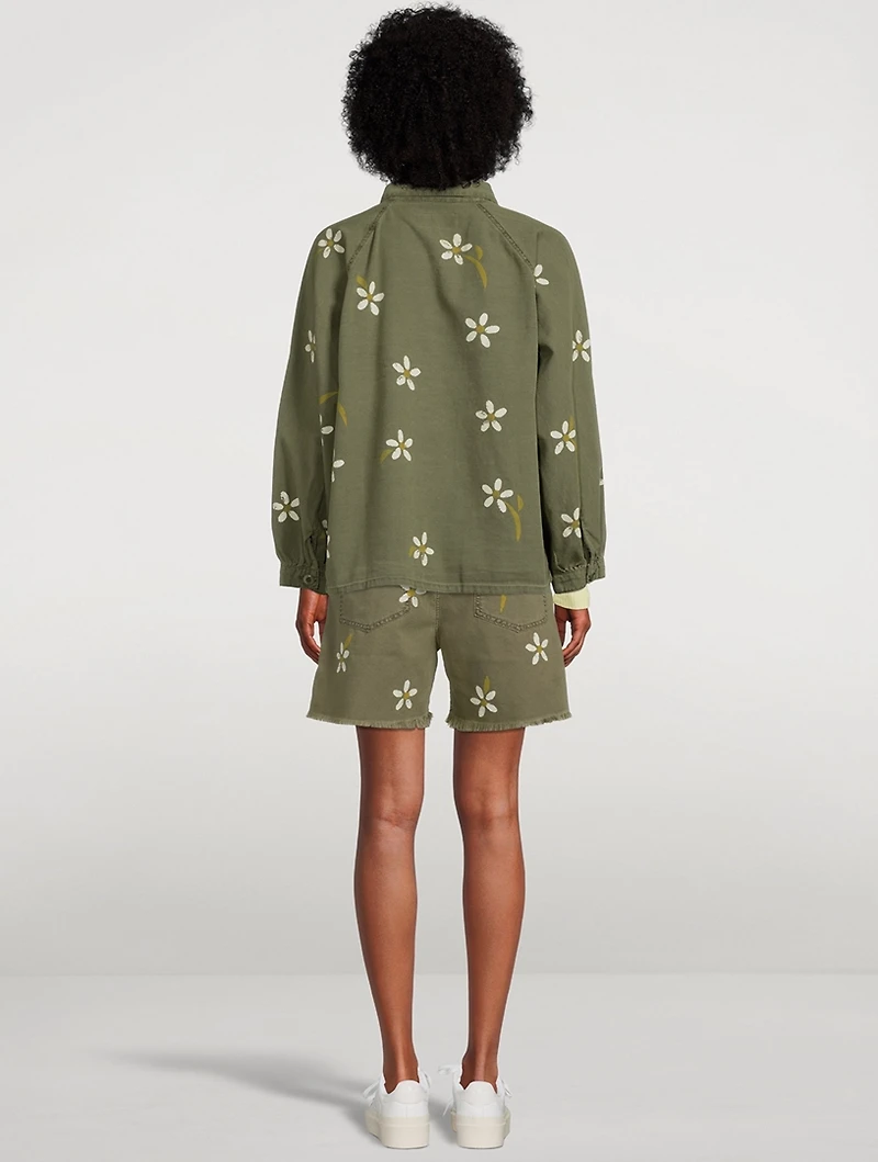The Commodore Army Jacket Floral Print