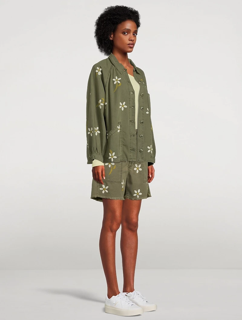 The Commodore Army Jacket Floral Print